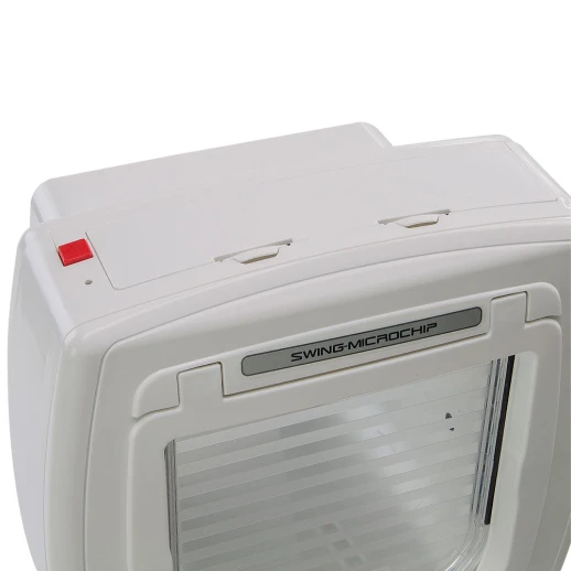 Дверка для животных Ferplast SWING MICROCHIP белая с определителем микрочипа