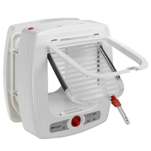 Дверка для животных Ferplast SWING MICROCHIP белая с определителем микрочипа