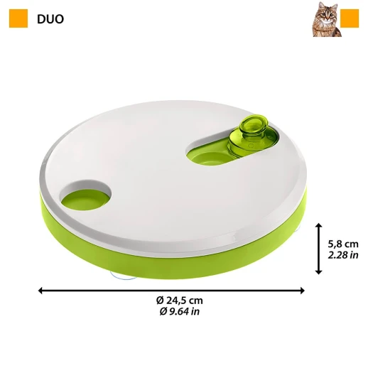 Интерактивная игрушка-Кормушка Ferplast DUO для кошек пластик