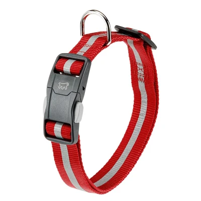 Ошейник Ferplast CLUB REFLEX C15/44 с магнитной застёжкой светоотражающий красный