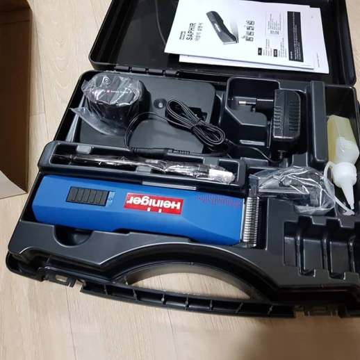 Машинка Heiniger Saphir для стрижки лошадей КРС и мелких животных с 2-я аккумуляторами