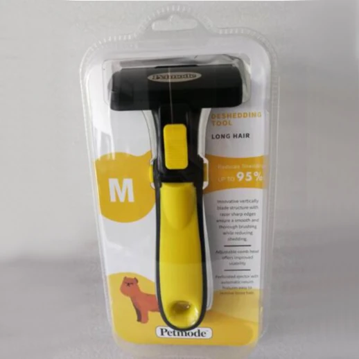 Дешеддер для длинной шерсти размер М Petmode