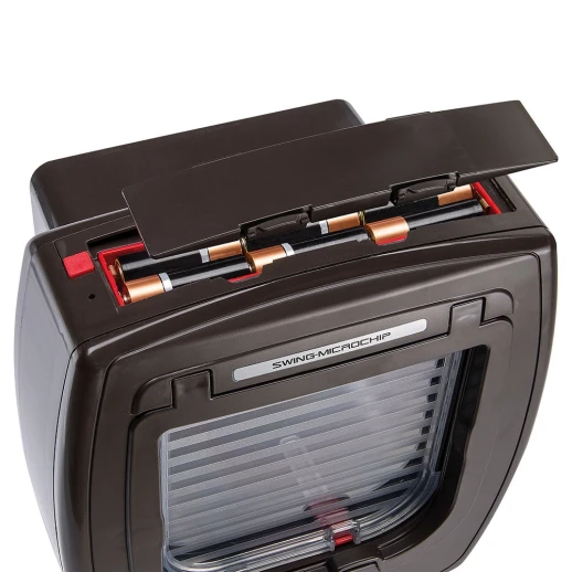 Дверка для животных Ferplast SWING MICROCHIP коричневая с определителем микрочипа