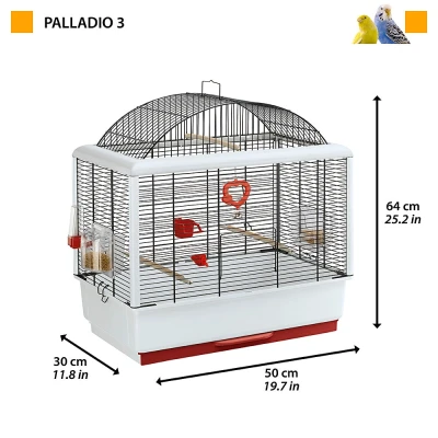 Клетка для птиц Ferplast PALLADIO 3 черная