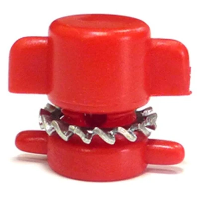 Зажим Corti пластиковый со стальной зубчатой шайбой