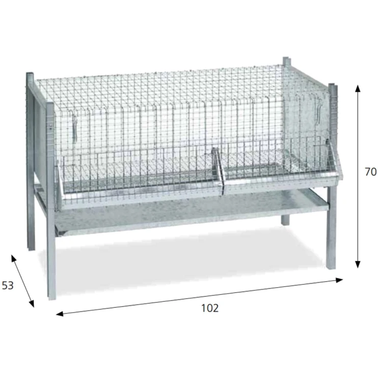Клетка для цыплят Contro Fratelli на 20 голов 102 см