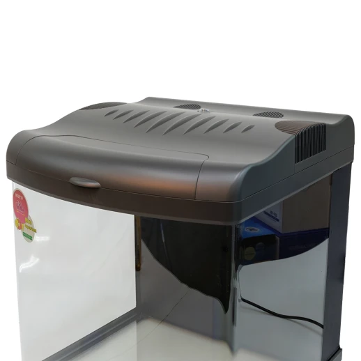 Аквариум Boyu Mini MT-508, 80 л, с фильтром, 2 LED лампы, серый