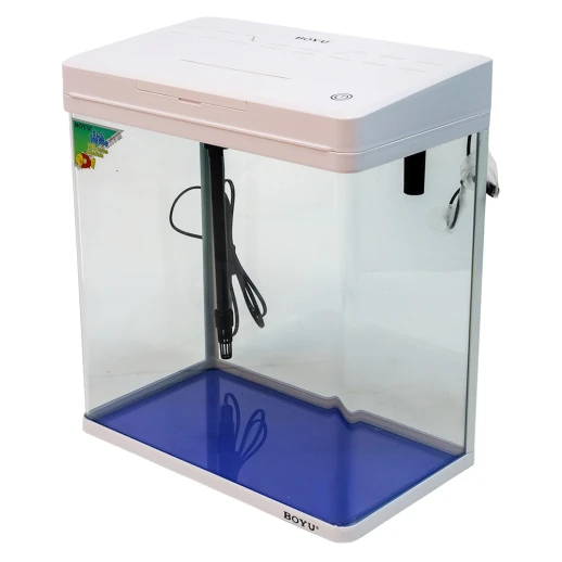 Аквариум Boyu MS-320M 20 л с сенсорным LED светильником и фильтром, белый