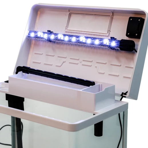 Аквариум Boyu MS-320M 20 л с сенсорным LED светильником и фильтром, белый