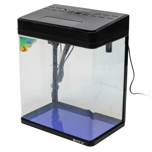 Аквариум Boyu MS-320 20 л с LED светильником и фильтром, черный