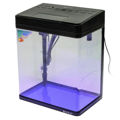 Аквариум Boyu MS-320 20 л с LED светильником и фильтром, черный