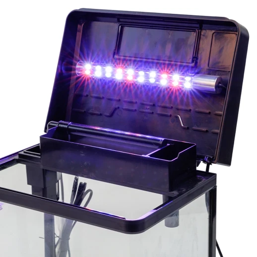 Аквариум Boyu MS-320 20 л с LED светильником и фильтром, черный