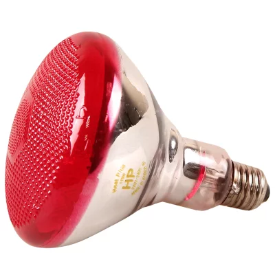 Лампа инфракрасная JK Lighting 175 Bт, E27 PAR38, прессованное стекло, красная