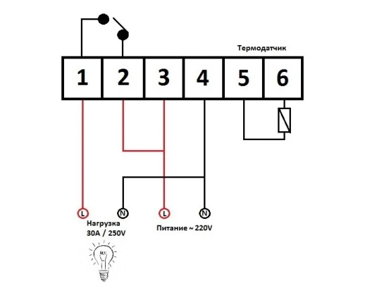 Терморегулятор Ringder RC-114M 30А