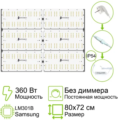 Комплект Quantum board 301B 360 Вт (6х60)