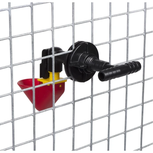 Поилка чашечная Olba для мелкой птицы пластик с креплением на сетку