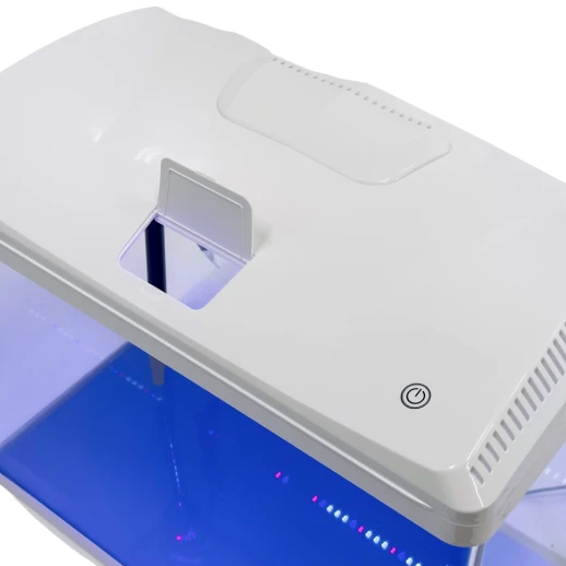 Аквариум Boyu EC-600 панорамный, 66 л, с фильтром и LED-лампой, белый