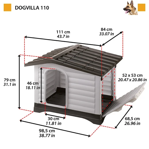 Будка Ferplast DOGVILLA 110 для собак