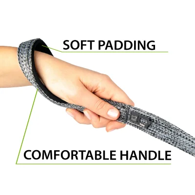 Поводок Ferplast GREENER SOFT G15/120 эконейлон,с мягкой ручкой и держателем для пакетов,серый