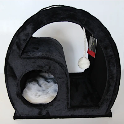 Когтеточка-домик 50х40х50 см черный