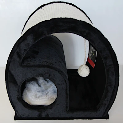 Когтеточка-домик 50х40х50 см черный