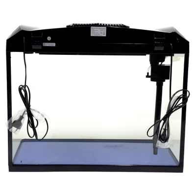 Аквариум Boyu EC-600 панорамный, 66 л, с фильтром и LED-лампой, черный