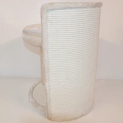 Когтеточка-лежак Pet Choice 40х40х50 см с игрушкой кремовый