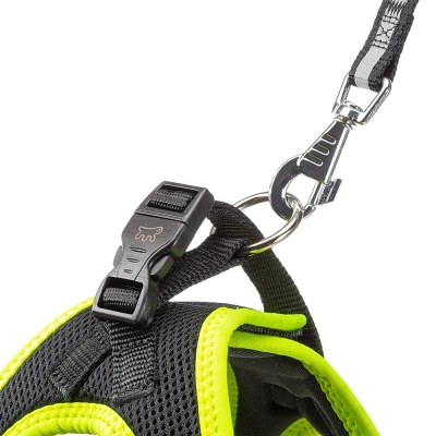 Шлейка Ferplast KAORI XL из дышащего нейлона черно-жёлтая