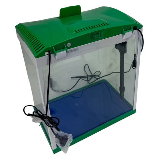 Аквариум Boyu EC-400 панорамный, 33 л, с фильтром и LED-лампой, зеленый