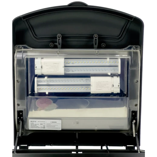 Аквариум Boyu Mini MT-408, 32 л, с фильтром, 2 LED лампы, серый