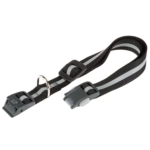 Ошейник Ferplast CLUB REFLEX C25/70 с магнитной застёжкой светоотражающий чёрный