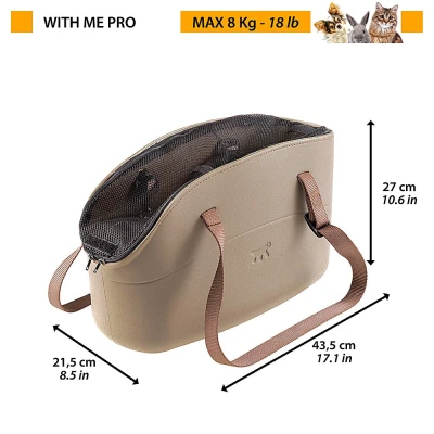 Сумка-переноска Ferplast WITH-ME PRO с сеткой бежевая