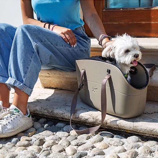 Сумка-переноска Ferplast WITH-ME PRO с сеткой бежевая