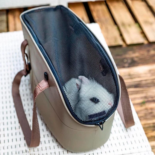 Сумка-переноска Ferplast WITH-ME PRO с сеткой бежевая