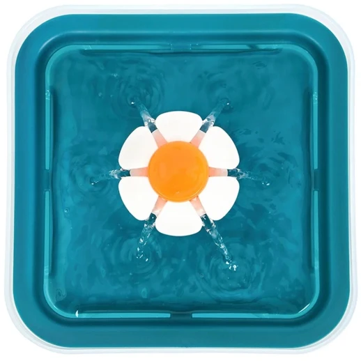 Автопоилка фонтан Petwant PW-109 2 л с подсветкой для кошек и собак зеленый