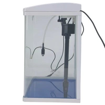 Аквариум Boyu HG-300 панорамный 22 л, LED освещение, дисплей, фильтры, белый