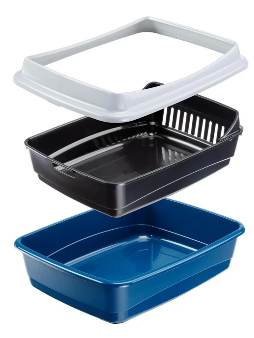 Открытый туалет Ferplast ARIEL 10 PLUS с бортами для кошек и котят