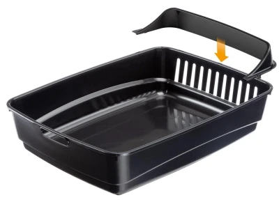 Открытый туалет Ferplast ARIEL 10 PLUS с бортами для кошек и котят