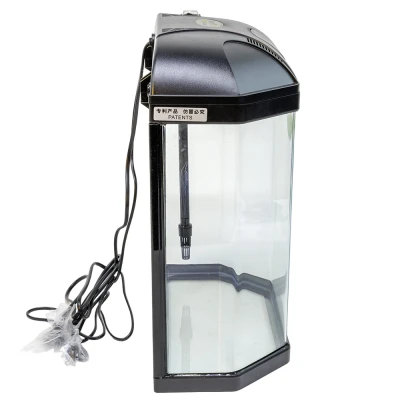 Аквариум Boyu LJ-380 25 л с системой фильтрации и освещением, черный