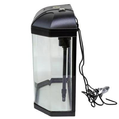 Аквариум Boyu LJ-380 25 л с системой фильтрации и освещением, черный