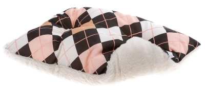 Софа Ferplast COCCOLO 50 для собак и кошек с мехом Зиг-заг зеленый