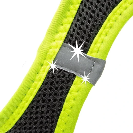 Шлейка Ferplast KAORI XS из дышащего нейлона черно-жёлтая