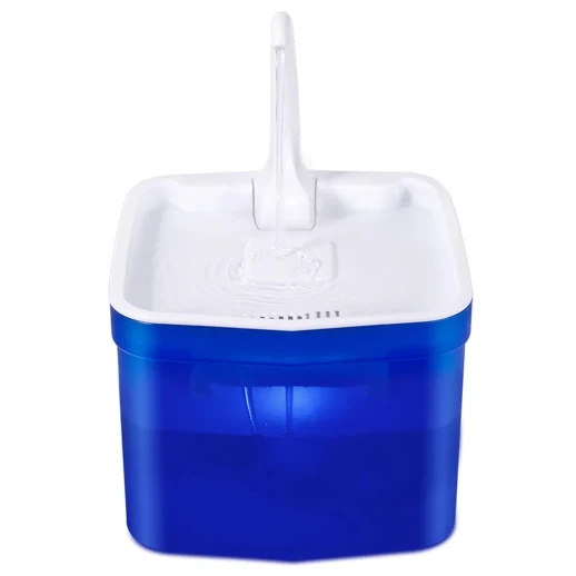 Автопоилка фонтан для кошек и собак Petwant PW-111 2 л с подсветкой и краном синий