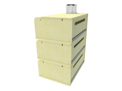 Клетка для перепелов МирПтиц 3XL на 90 перепелов