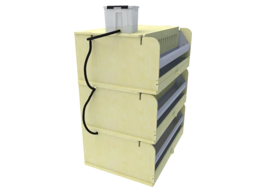 Клетка для перепелов МирПтиц 3XL на 90 перепелов