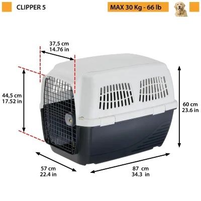 Переноска Ferplast CLIPPER 5 PLUS для средних и крупных собак