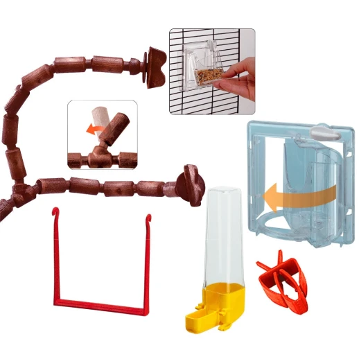 Клетка Ferplast GIULIETTA 5 NERA для птиц деревянная