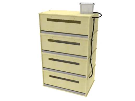 Клетка для перепелов МирПтиц 4XL на 120 перепелов