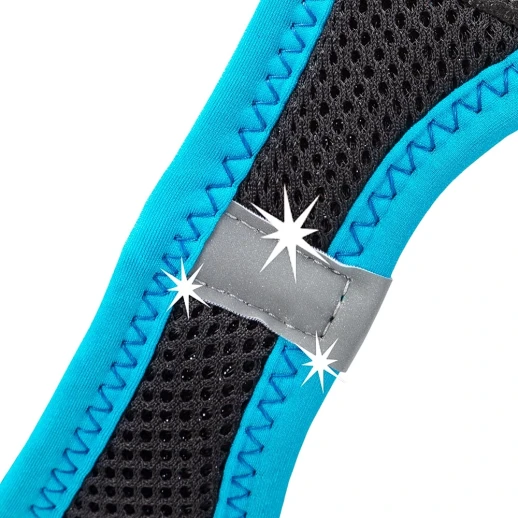 Шлейка Ferplast KAORI XXS из дышащего нейлона черно-голубая