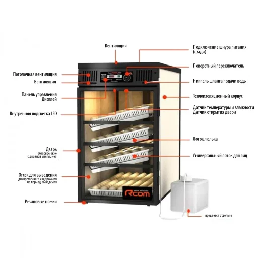 Инкубатор Rcom MARU 380 Deluxe MAX